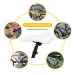 Daisy Flower Pattern Print Bicycle Seat Cover