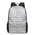 Big Golf Ball Pattern Print 17 Inch Backpack