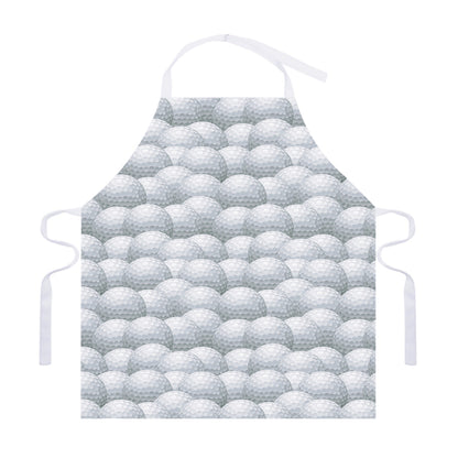 Big Golf Ball Pattern Print Adjustable Apron