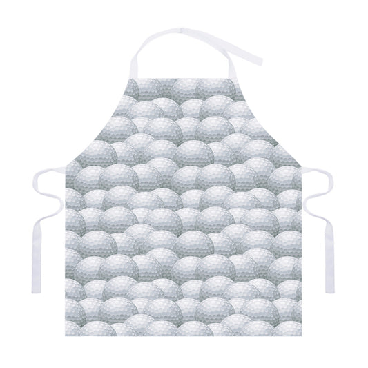 Big Golf Ball Pattern Print Adjustable Apron
