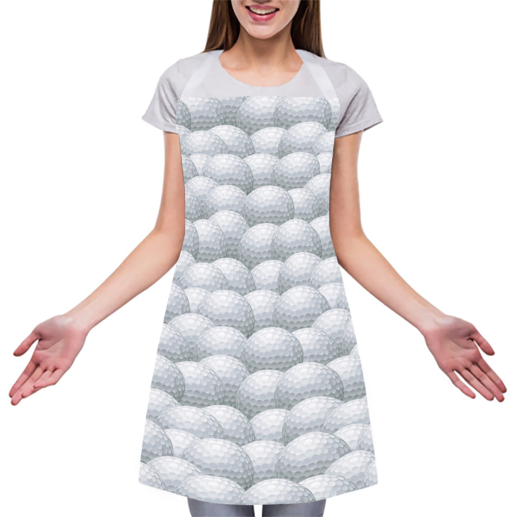 Big Golf Ball Pattern Print Adjustable Apron