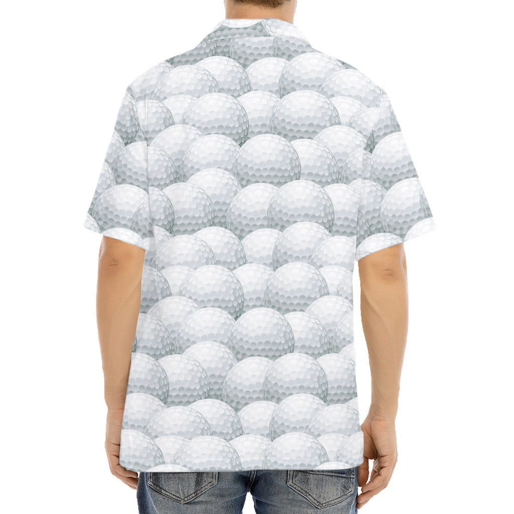 Big Golf Ball Pattern Print Aloha Shirt