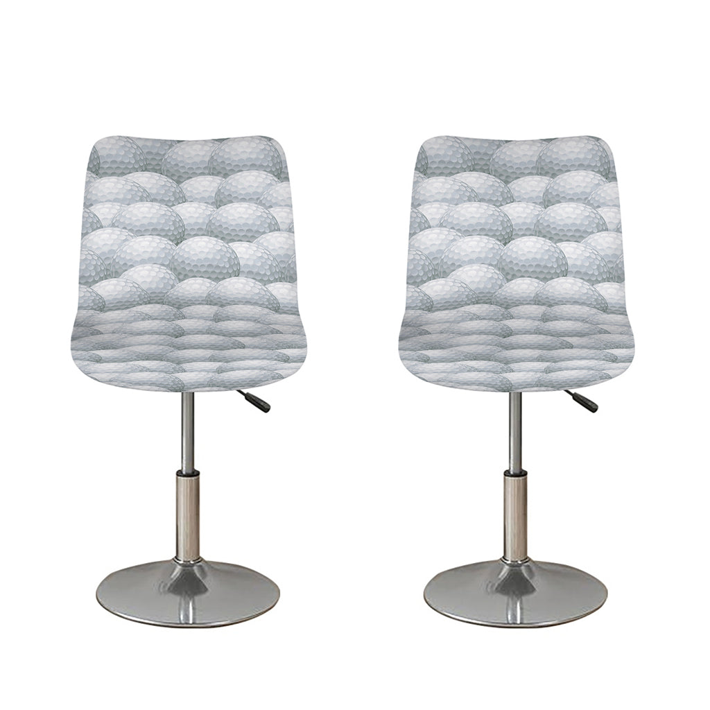 Big Golf Ball Pattern Print Bar Stool Covers