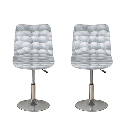 Big Golf Ball Pattern Print Bar Stool Covers