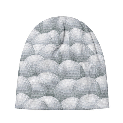 Big Golf Ball Pattern Print Beanie