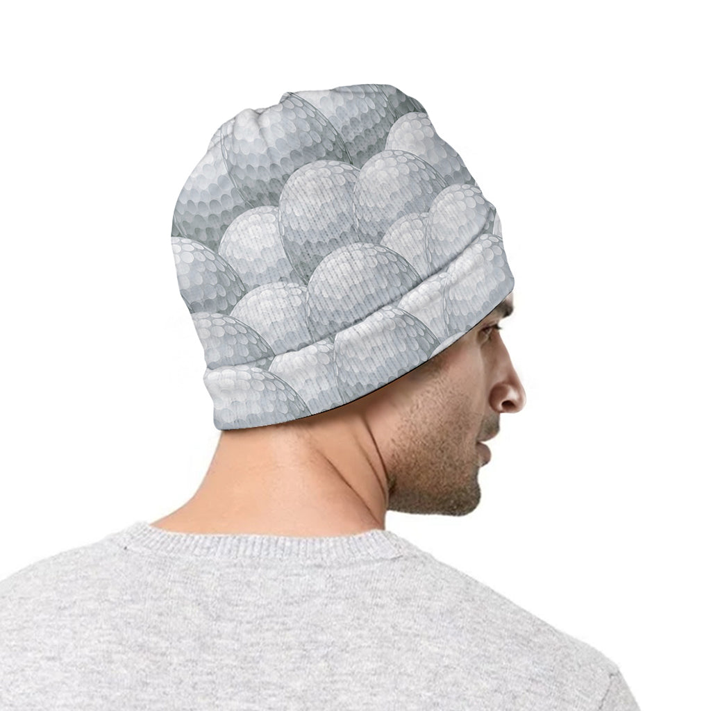 Big Golf Ball Pattern Print Beanie
