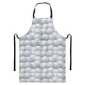 Big Golf Ball Pattern Print Bib Apron With Pocket