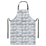 Big Golf Ball Pattern Print Bib Apron With Pocket