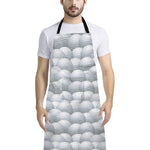 Big Golf Ball Pattern Print Bib Apron With Pocket