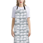 Big Golf Ball Pattern Print Bib Apron With Pocket