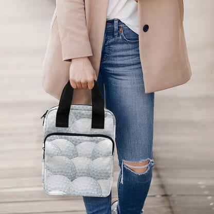 Big Golf Ball Pattern Print Bible Tote Bag