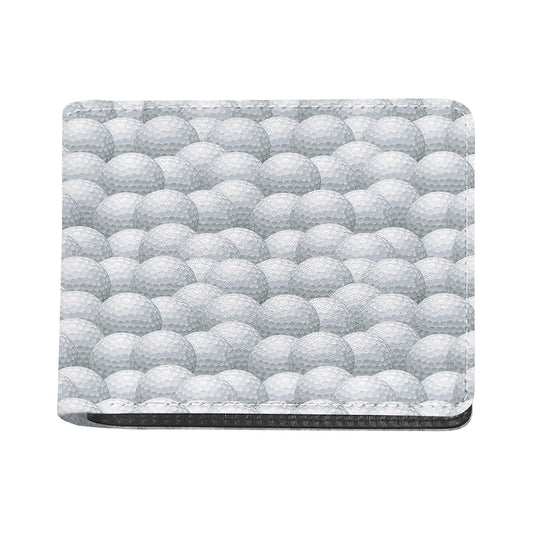Big Golf Ball Pattern Print Bifold Wallet