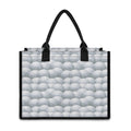 Big Golf Ball Pattern Print Canvas Tote Bag