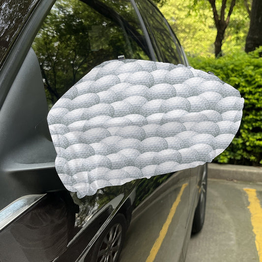 Big Golf Ball Pattern Print Car Side Mirror Covers