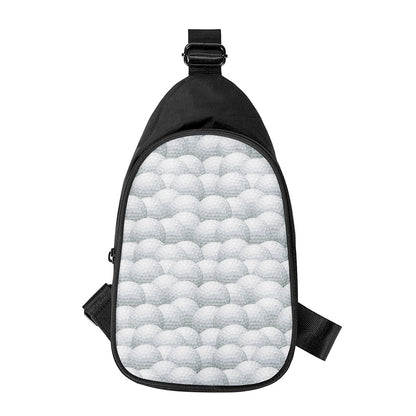 Big Golf Ball Pattern Print Chest Bag