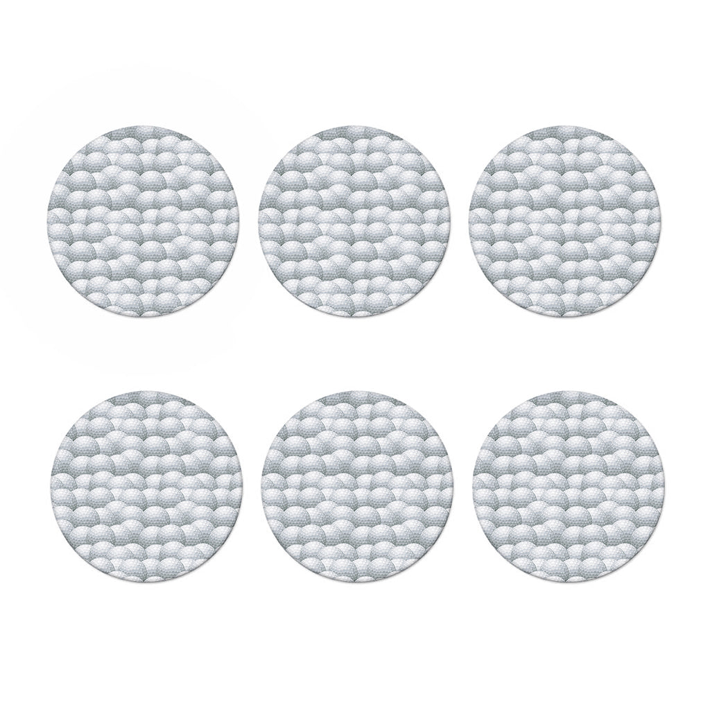 Big Golf Ball Pattern Print Coaster Set