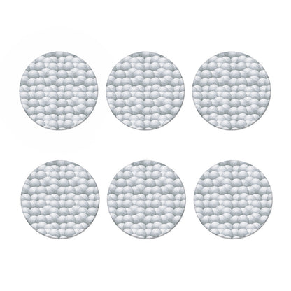 Big Golf Ball Pattern Print Coaster Set