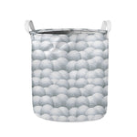 Big Golf Ball Pattern Print Collapsible Laundry Basket