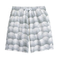 Big Golf Ball Pattern Print Cotton Shorts