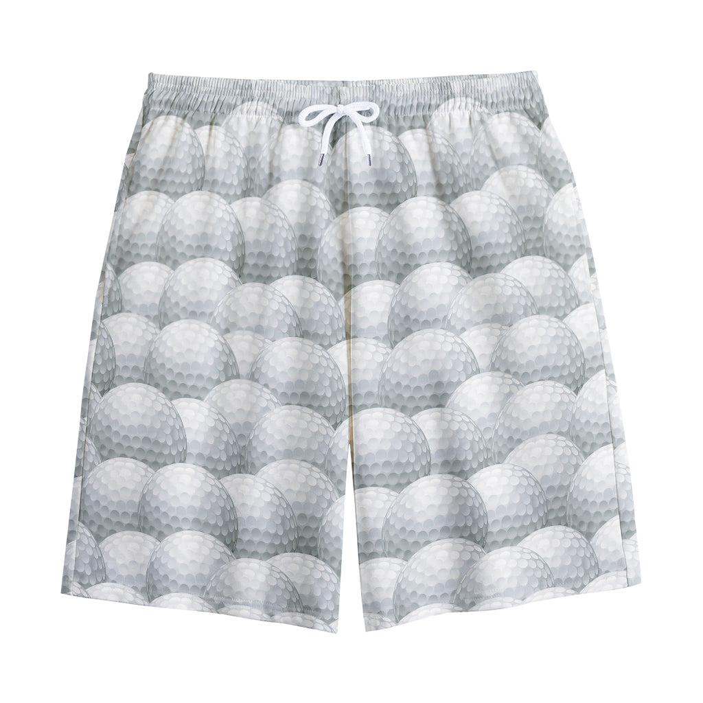 Big Golf Ball Pattern Print Cotton Shorts