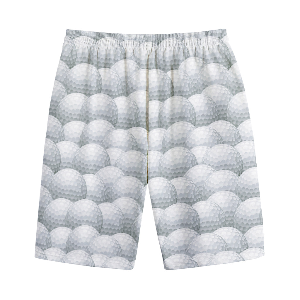 Big Golf Ball Pattern Print Cotton Shorts