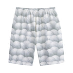 Big Golf Ball Pattern Print Cotton Shorts