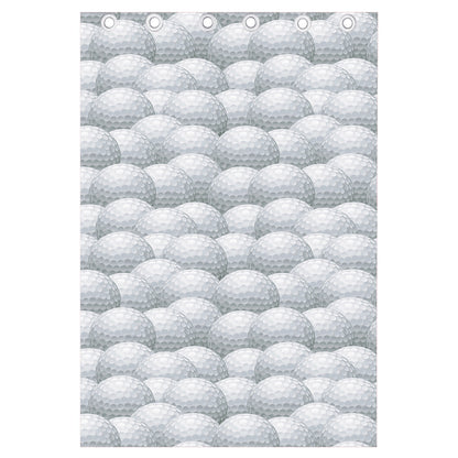 Big Golf Ball Pattern Print Curtain