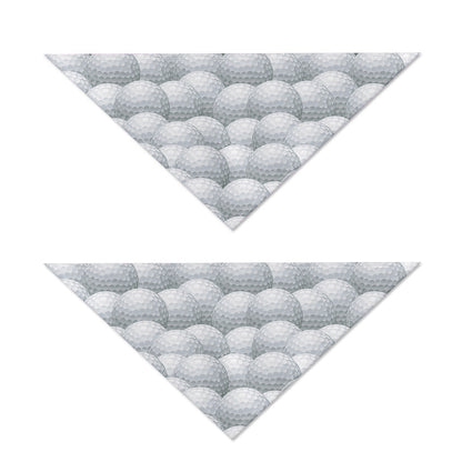 Big Golf Ball Pattern Print Dog Bandana
