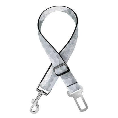 Big Golf Ball Pattern Print Dog Seat Belt