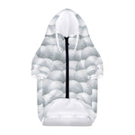 Big Golf Ball Pattern Print Dog Zip Up Hoodie