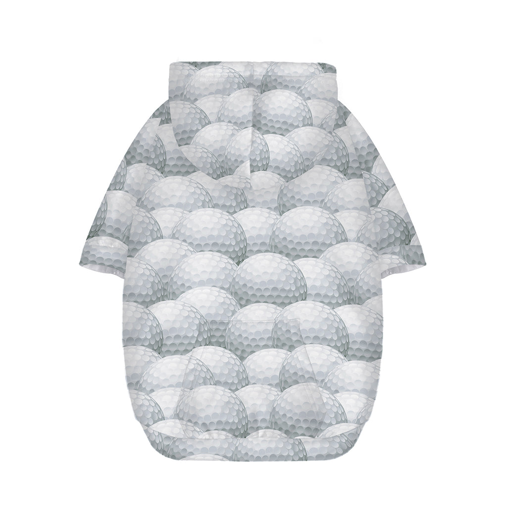 Big Golf Ball Pattern Print Dog Zip Up Hoodie