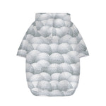 Big Golf Ball Pattern Print Dog Zip Up Hoodie