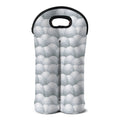 Big Golf Ball Pattern Print Double Neoprene Wine Tote