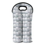 Big Golf Ball Pattern Print Double Neoprene Wine Tote