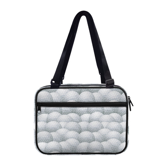 Big Golf Ball Pattern Print Double Strap Bible Bag