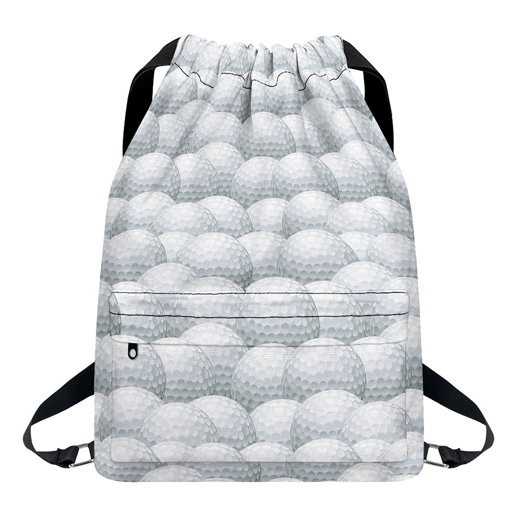 Big Golf Ball Pattern Print Drawstring Backpack