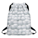Big Golf Ball Pattern Print Drawstring Backpack