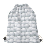 Big Golf Ball Pattern Print Drawstring Bag