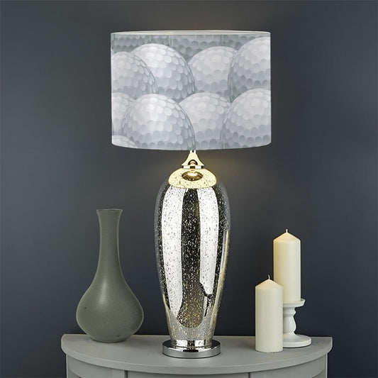 Big Golf Ball Pattern Print Drum Lamp Shade
