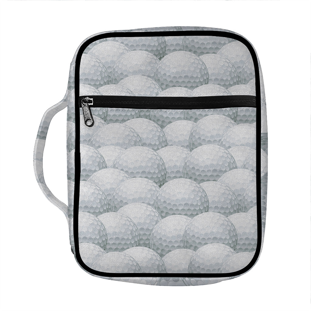 Big Golf Ball Pattern Print Front Pocket Bible Bag