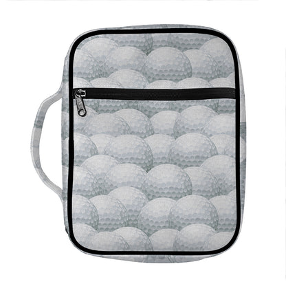 Big Golf Ball Pattern Print Front Pocket Bible Bag