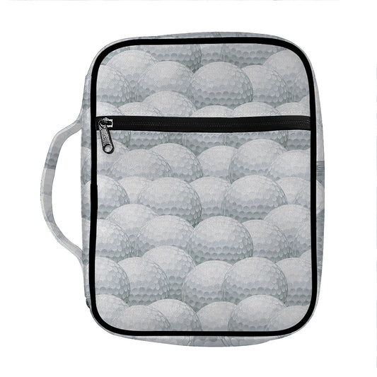 Big Golf Ball Pattern Print Front Pocket Bible Bag