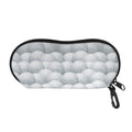 Big Golf Ball Pattern Print Glasses Case
