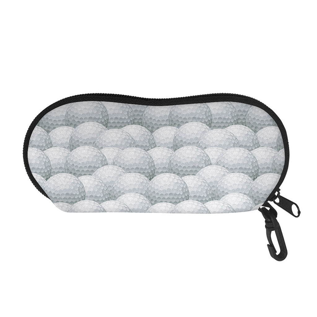 Big Golf Ball Pattern Print Glasses Case