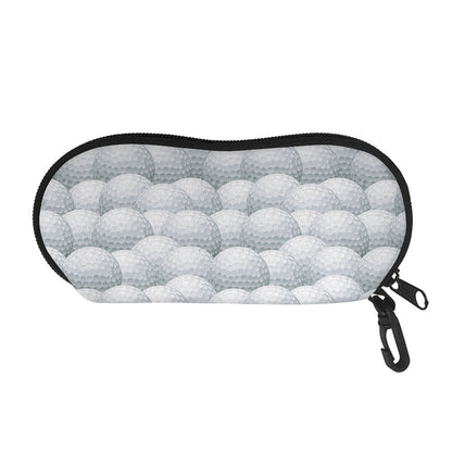 Big Golf Ball Pattern Print Glasses Case