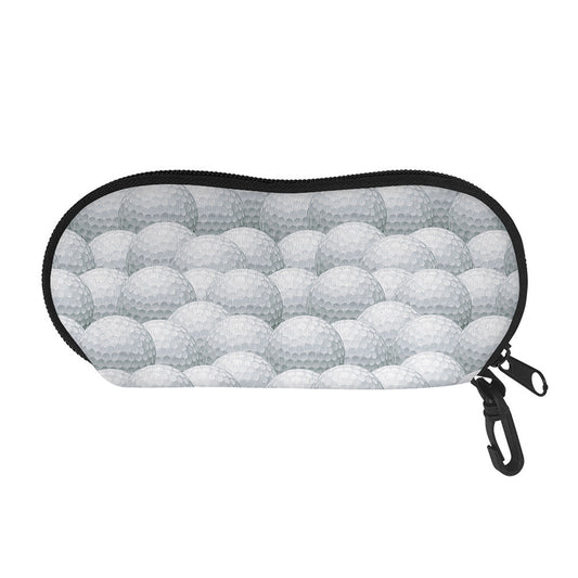 Big Golf Ball Pattern Print Glasses Case