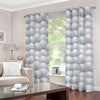 Big Golf Ball Pattern Print Grommet Curtains