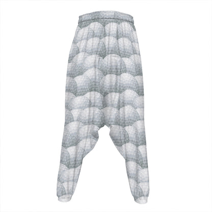 Big Golf Ball Pattern Print Hammer Pants