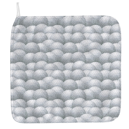 Big Golf Ball Pattern Print Hand Towel