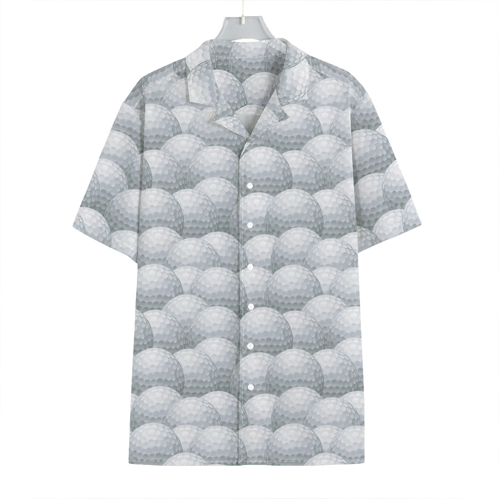 Big Golf Ball Pattern Print Hawaiian Shirt